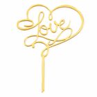 Cake Topper Gold - Love No. 02
