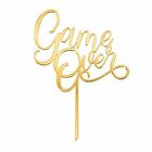 Cake Topper Gold - Game Over