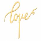 Cake Topper Gold - Love No. 03