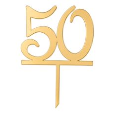 Cake Topper Gold - 50