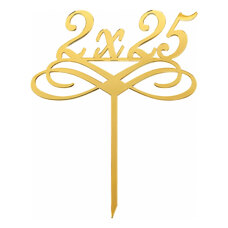 Cake Topper Gold - 2 х 25
