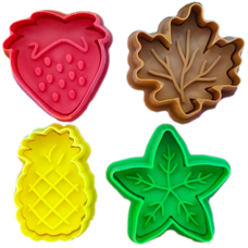 Stamps and Textures - Plunger Cutters - Leafs and Fruits