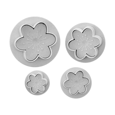 Flower Blossom Plunger Cutter set/4 No. 01