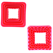 Cookie Cutters - Cookie Cutters - Square Double Sided Set/5