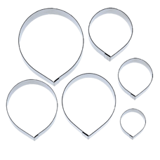 Metal Cutters Petal Rose set/6