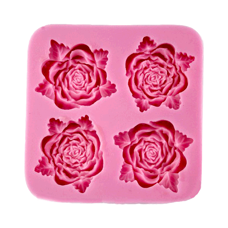 Modeling Molds - Silicone mold - Roses 4 cv