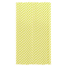 Cake Pops Straws - Light Green Lines - pk/20