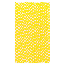 Cake Pops Straws - White Squares on Yellow - pk/20