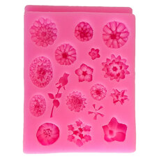 Silicone mold - Flowers 18 designs