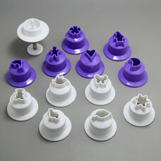 Stamps and Textures - Fondant Cutter Ejector set/12
