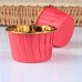 Baking Cups Red Gold-Foil pk/25