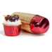 Baking Cups Red Gold-Foil pk/25