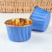 Baking Cups Blue Gold-Foil pk/25