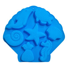 Cakes and Muffins - Silicone Mold - Sea Creatures 6 cav