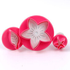 Plunger Cutters - Flower, Leaf and Star
