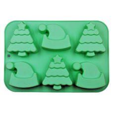 Silicone Mold - Christmas Hats and Trees