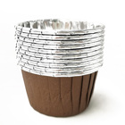 Baking Cups Brown Foil Silver pk/25