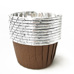 Baking Cups Brown Foil Silver pk/25