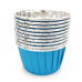 Baking Cups Blue Foil Silver pk/25