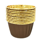 Baking Cups Brown Foil Gold pk/25
