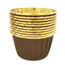 Baking Cups Brown Foil Gold pk/25