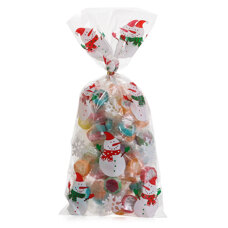 Аксесоари за украса - Декоративни торбички OEM - Happy Snowman 10 бр.