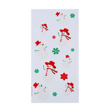 Treat Bags Satisfied Snowman OEM pk/10