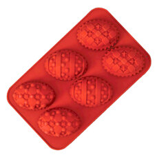Silicone Mold - Easter Eggs 6 cav