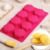 Silicone Mold - Shells 6 cav