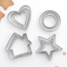 Metal Cutters Circles, Stars, Hearts, Houses