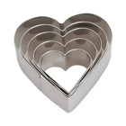 Metal Cutters Hearts set/5
