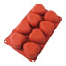 Silicone Mold - Hearts 8 cavities