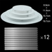 Tools and Boxes - Decorator Separator Plates Kit - 10, 15, 20 and 25 cm