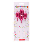 Candles Red Balloon Set/4