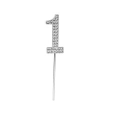 Cake Topper With Diamonds - One with a Crown