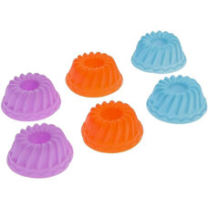 Cakes and Muffins - Silicone Mini Cakes Molds - 6 pcs