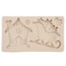 Silicone mold - Christmas House And Sled