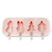 Silicone Lolipop Mold - Christmas Heroes 4 cav.