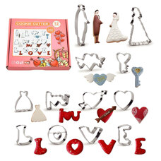 Metal Cookie Cutter Wedding Set/12
