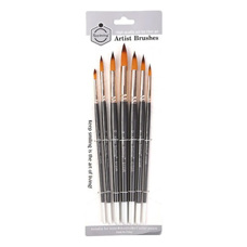 Tools and Boxes - Craft Brush Set 6 Round Pcs
