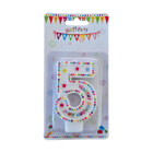 Birthday Candle Five - Happy Birthday 9 cm