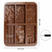 Калъпи за форми - Силиконов калъп - шоколадови форми 6 дизайна
