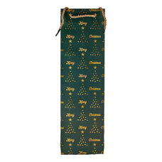 Christmas Bottle Bag - Christmas Tree Green