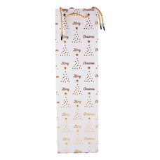 Christmas Bottle Bag - Christmas Tree White