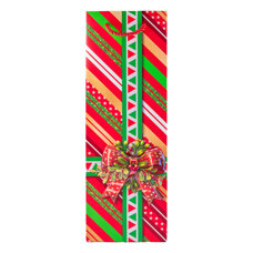 Christmas Bottle Bag - Christmas Wreath With A Bow