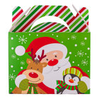 Christmas Gable Box M - Santa Claus with Deer and Penguin