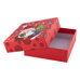 Christmas Gift Box with Lid - Santa with a Tree