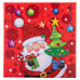 Christmas Gift Box with Lid - Santa with a Tree