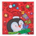 Christmas Gift Box with Lid - Penguin with Christmas Hat