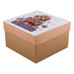 Decoration Materials - Christmas Gift Box with Lid - Bold Present Tower in Red, Black & Gold L